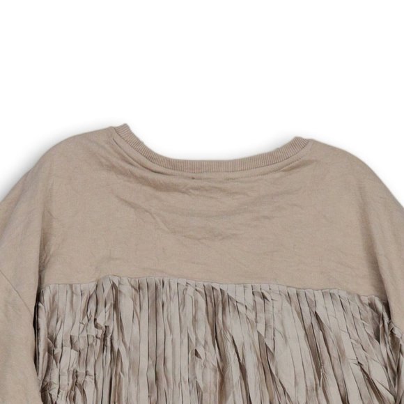 NWT PRIMARK LONG SLEEVE ROUND NECK PLEATED BACK SWEATSHIRT NUDE 2XL (18-20) - Picture 4 of 9